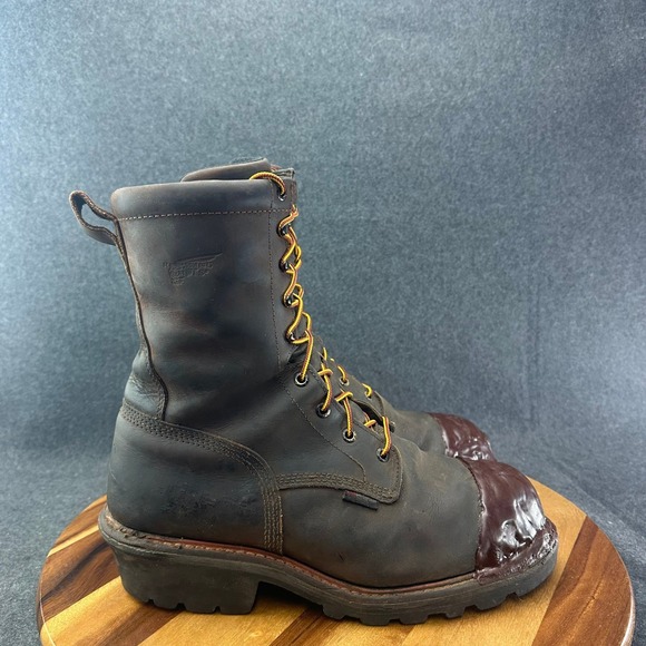 Red Wing Other - Red Wing 2120 Mens Brown Leather Steel Toe Loggermax Work Boots EH SR 11.5 D